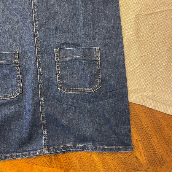 BLUE SPICE DENIM OVERALLS DRESS M - Picture 4 of 5